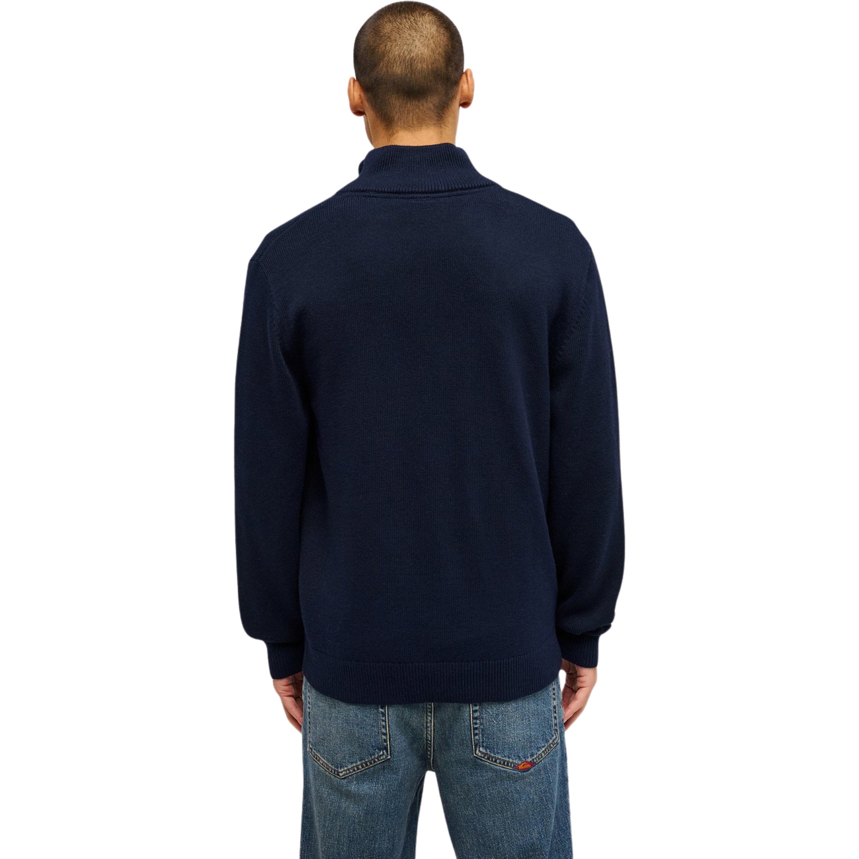 2026 Quiksilver Mens Salt Water Quarter Zip EQYFT05241 - Dark Navy